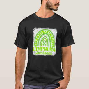 Süßes Limettengrünes Band Boho Regenbogen Lymphom  T-Shirt