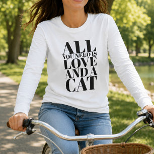 Süßes Longsleeve - Alles was du brauchst ist Liebe T-Shirt