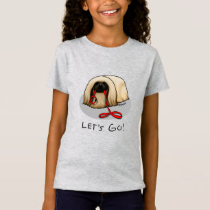 Süßes Los geht's! Pekingese-Hund (braun maskiert)  T-Shirt