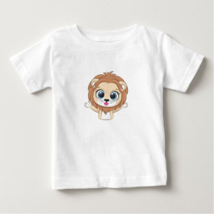 Süßes Löwenbaby-T-Shirt Baby T-shirt