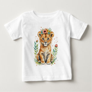 Süßes Löwenjunges Baby T-shirt