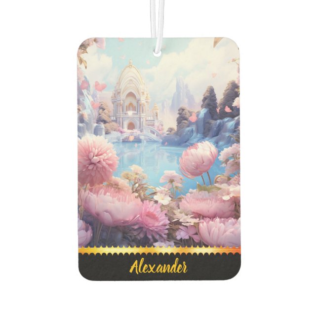 Süßes Lufterfriseur im Paradies der Blumen Autolufterfrischer (Rückseite)