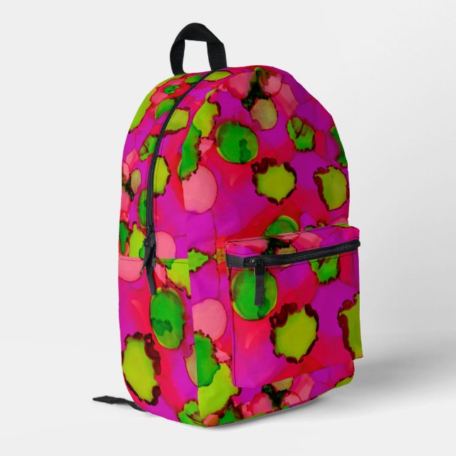 Süßes Mädchen Bedruckter Rucksack (Rückseitige Ecke links)