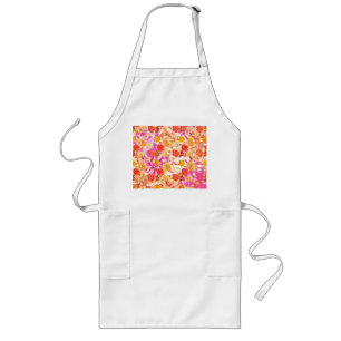 Süßes Mädchen-Blumenmuster Lange Schürze