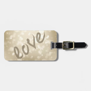 Süßes Mädchen-Bokeh, Liebe-personalisiert Gepäckanhänger