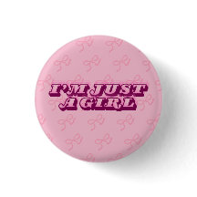 süßes Mädchen-Button