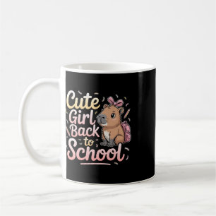 Süßes Mädchen Ck Zur Schule Capyra Erster Schultag Kaffeetasse