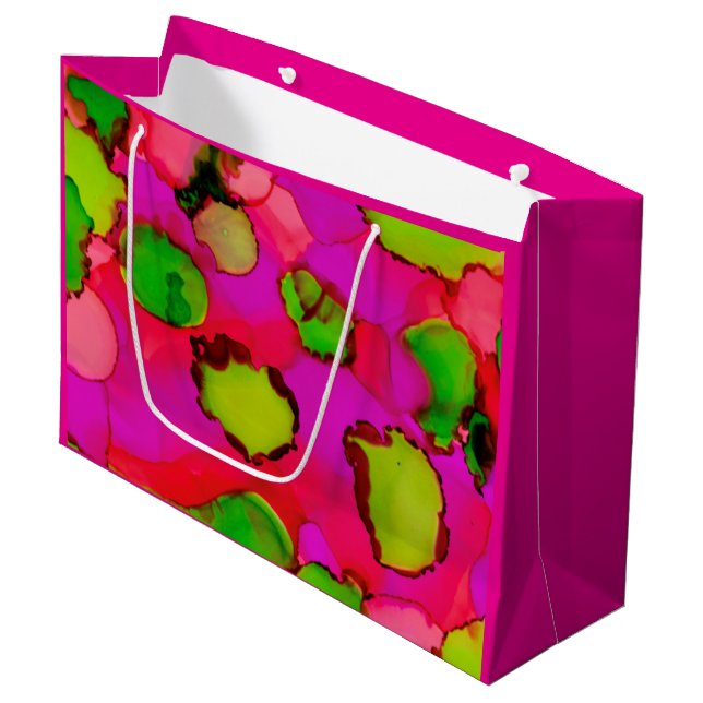 Süßes Mädchen Große Geschenktüte (Vorderseite Schrägansicht)