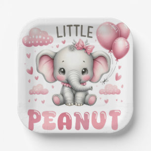 Süßes Mädchen Little Peanut Papierplatte Pappteller