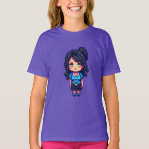 Süßes Mädchen Pixelart  T-Shirt