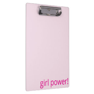 Süßes Mädchen Power Soft Baby Pink Klemmbrett