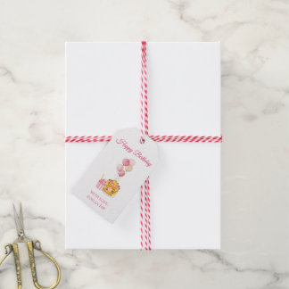 Süßes Mädchen Rosa Cupcake Geburtstagsgeschenk-Anh Geschenkanhänger