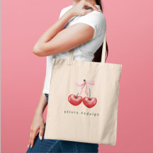 Süßes Mädchen-Rot- und Rosa-Kirsch-Herz-Schleife