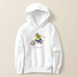 Süßes Mädchen Skateboarder Sweatshirt