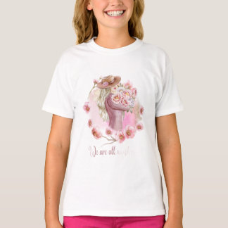 Süßes Mädchen-T-Shirt | Stylisches Grafik-T-Shirt T-Shirt