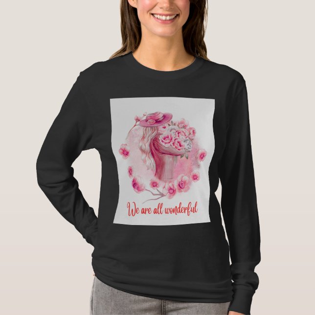 „Süßes Mädchen T-Shirt | Trendiges ästhetisches Gr (Vorderseite)