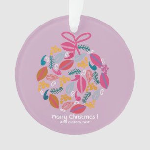 süßes, Mädchenhaftes, rosa glänzendes, individuell Ornament