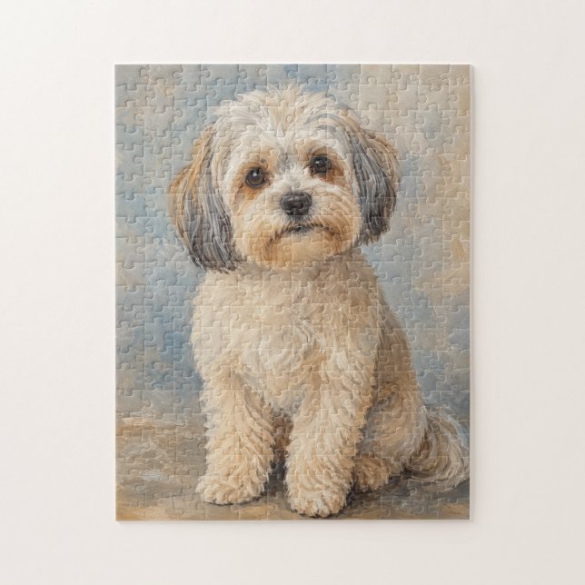 Süßes Malshi-Hund-Puzzle Puzzle (Vertikal)