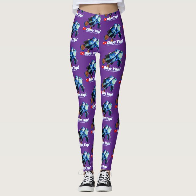 Süßes Mandarin-Fisch-Paar Leggings (Vorderseite)