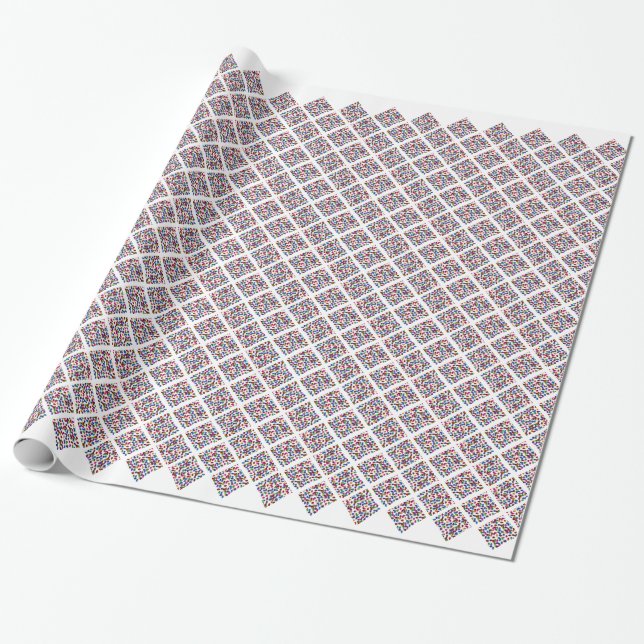 Süßes Marienkäfer-Design Geschenkpapier (Ungerollt)