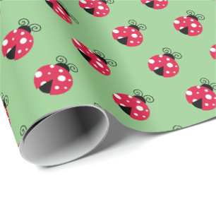 Süßes Marienkäfer-Geschenkverpackungspapier Geschenkpapier