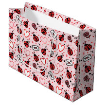 Süßes Marienkäfer-Muster Große Geschenktasche