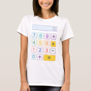 Süßes Mathe-Rechner-T-Shirt für Kinder in der Schu T-Shirt