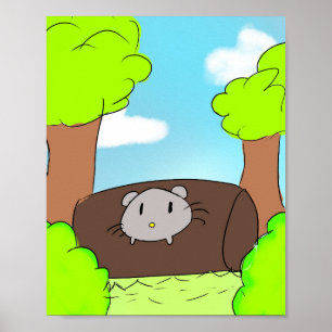 Süßes Mäuseposter Poster