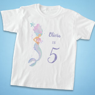 Süßes Meerjungfrau-Geburtstags-Shirt Alter 5 T-Shirt
