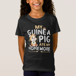Süßes Meerschweinchen hat meine Hausaufgaben gefre T-Shirt