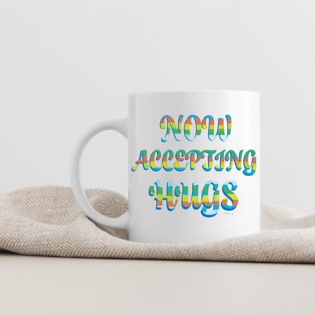 Süßes mehrfarbiges Design mit Text Kaffeetasse (Von Creator hochgeladen)