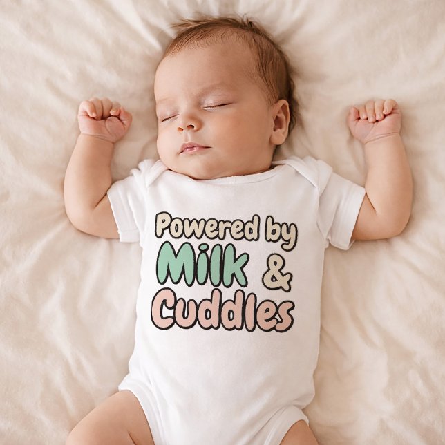 Süßes Milch & Kuschel Baby-Body Baby Strampler (Von Creator hochgeladen)