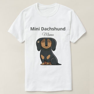 Süßes Mini-Dackel-Mama-T-Shirt-Geschenk T-Shirt