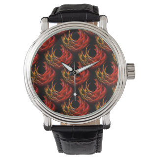 Süßes modernes Boho-elegantes abstraktes Kunstmust Armbanduhr