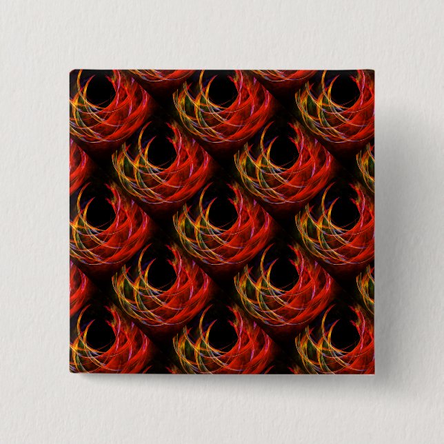 Süßes modernes Boho-elegantes abstraktes Kunstmust Button (Vorderseite)