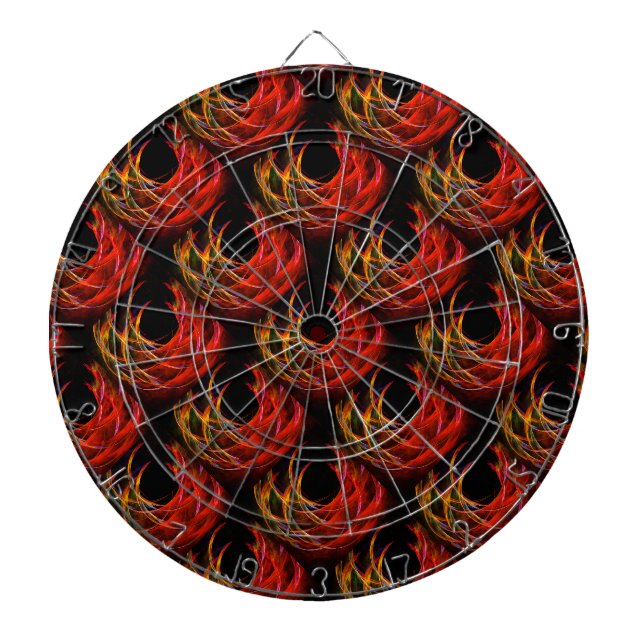 Süßes modernes Boho-elegantes abstraktes Kunstmust Dartscheibe (vorne)
