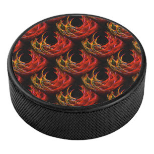 Süßes modernes Boho-elegantes abstraktes Kunstmust Eishockey Puck