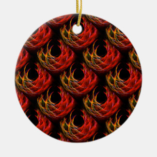 Süßes modernes Boho-elegantes abstraktes Kunstmust Keramik Ornament
