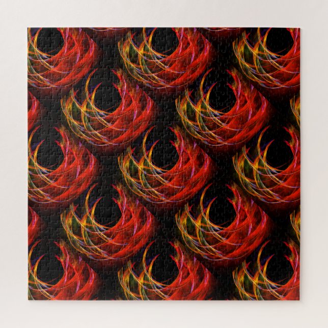 Süßes modernes Boho-elegantes abstraktes Kunstmust Puzzle (Vertikal)