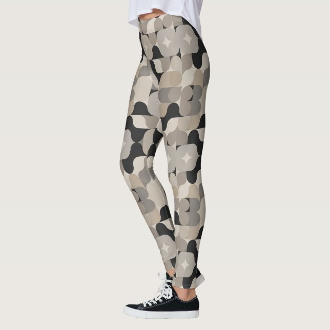 Süßes modernes Fliesenmuster  Leggings (Links)