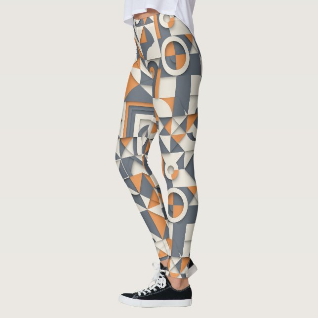Süßes modernes Fliesenmuster  Leggings (Links)