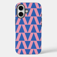Süßes modernes geometrisches Muster Rosa Kobaltbla