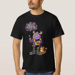 Süßes Monster & Katze T-Shirt