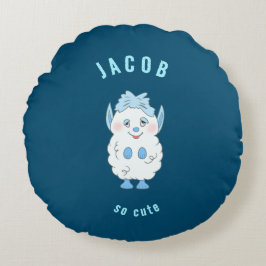 Süßes Monster Rundes Kissen