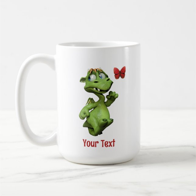 Süßes Monster Schmetterling Geschenk Kaffeetasse (Links)
