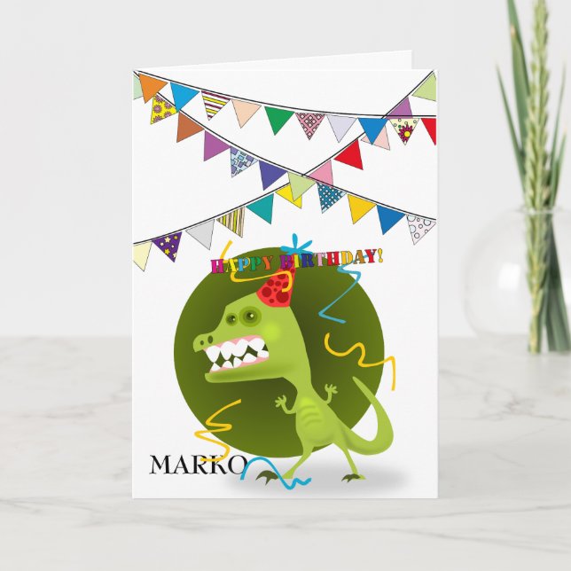 Süßes Monster, süßer Geburtstag Karte (Vorderseite)