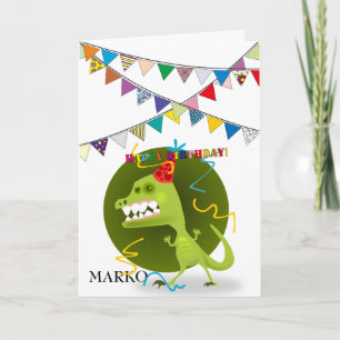 Süßes Monster, süßer Geburtstag Karte