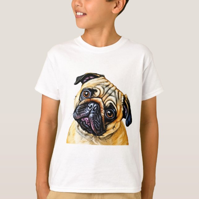SÜßES MOPSHEMD T-Shirt (Vorderseite)