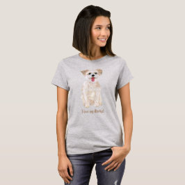 Süßes Morkie Graues Damen T-Shirt