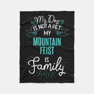 Süßes Mountain Feist Shirt Familienhund Geschenk f Fleecedecke
